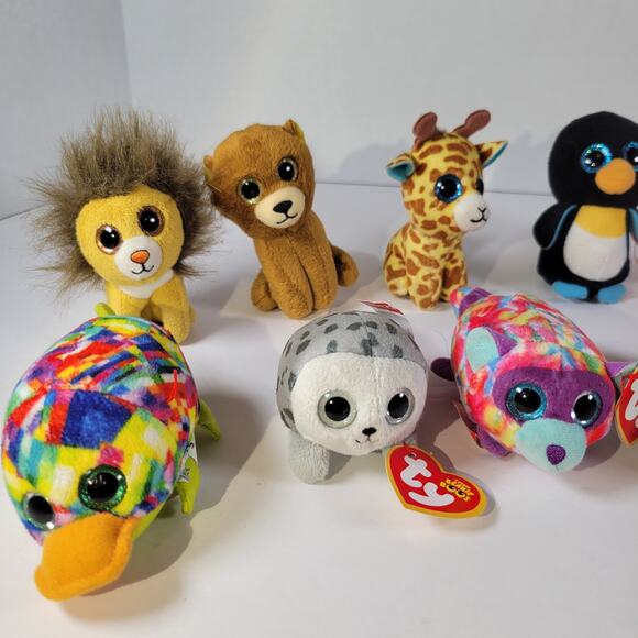 Lot of 16 TY Beanie Boos and Happy Meal Toys, Small Plush Collection - Picture 6 of 13